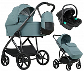 Коляска 3 в 1 Pituso Mobi короб + прогулка Menta MB/05/Menta