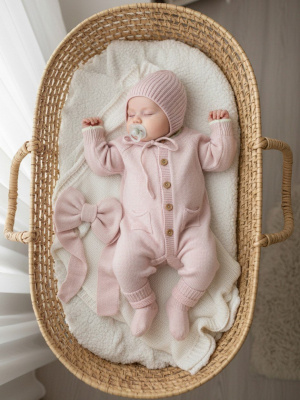 0416-1/розовый Комплект вязаный Argo Baby " 