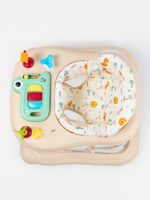 Ходунки детские с электронной игровой панелью Amarobaby, First Steps, бежевый