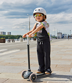 Самокат TORNADO V2 black Happy Baby 50035 