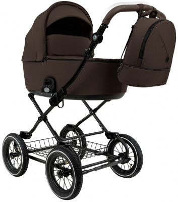 Коляска 2 в 1 Roan Bass Next Classic BNC/83/2 Turkish Coffe/Black/руч.Cappuccino